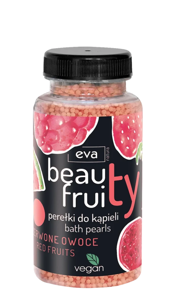 EVA NATURA BEAUTY FRUITY Bath pearls Red fruits 